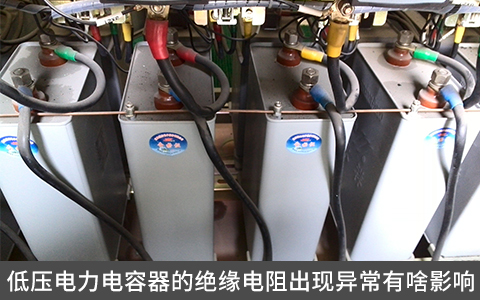 低壓電力電容器的絕緣電阻出現異常有啥影響